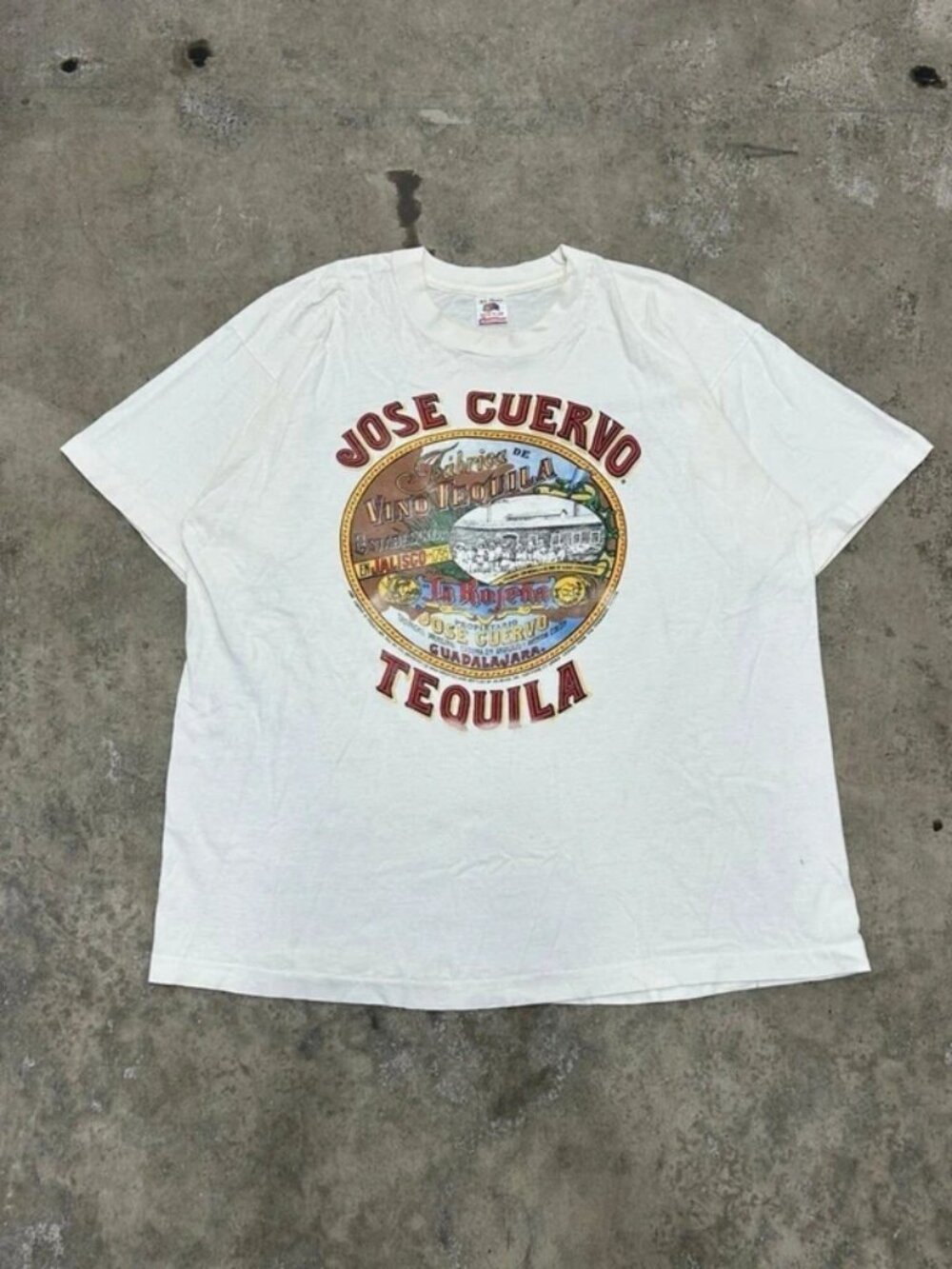 94' Vintage Jose Cuervo White T-Shirt Promo Size XL